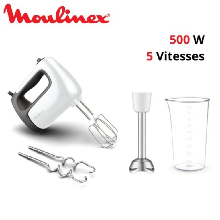 Moulinex Prep'Mix+ HM462110 500W avec batteur et mixeur plongeant inox