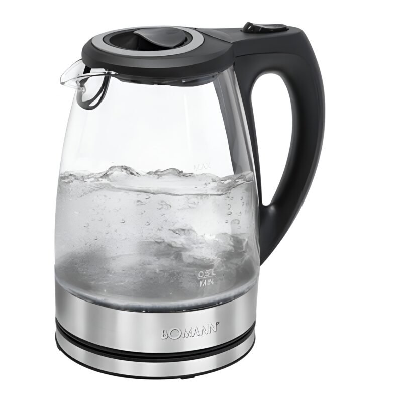 Bouilloire Électrique Bomann WKS 6032 G CB 1,7L 2200W en verre