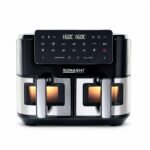 ⁦Friteuse Sans Huile Sonashi SAF-105 Double Panier 10L 2600W⁩ - الصورة ⁦2⁩