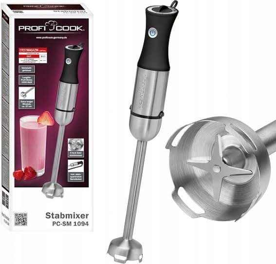 Mixeur Plongeant ProfiCook PC-SM 1094 1000W avec pied inox extra-long