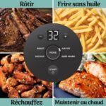 ⁦Friteuse Sans Huile Ninja CRISPi FN101 Compact 1700W 5,2L⁩ - الصورة ⁦2⁩