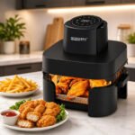 ⁦Air Fryer Sonashi SAF-642G Double Panier en Verre 6L + 4.2L⁩ - الصورة ⁦2⁩