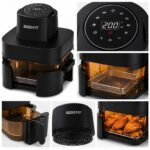 ⁦Air Fryer Sonashi SAF-642G Double Panier en Verre 6L + 4.2L⁩ - الصورة ⁦5⁩