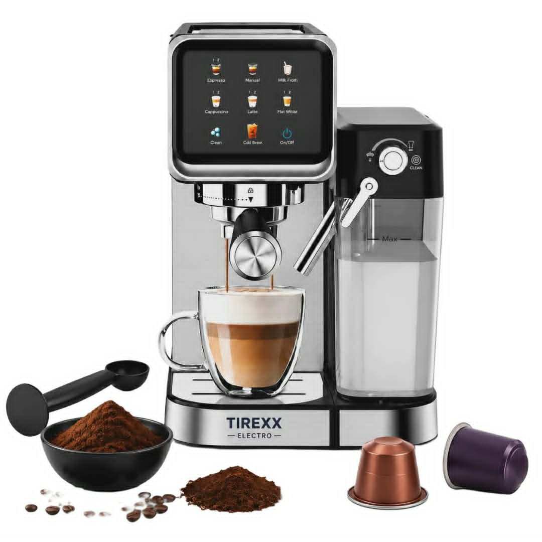 tirexx-caf2200s-machine-cafe-4en1.jpg.jpg Machine à café TIREXX CAF2200S 4 en 1 20 Bar compatible capsules et café moulu