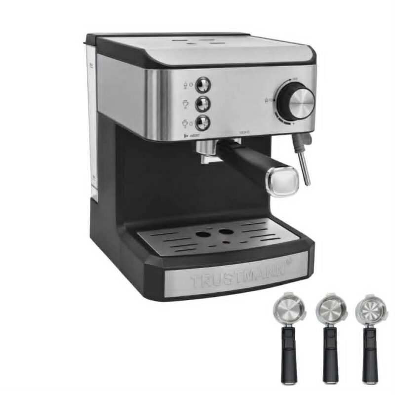 Machine à café TRUSTMANN 5 en 1 20 Bar compatible capsules et café moulu
