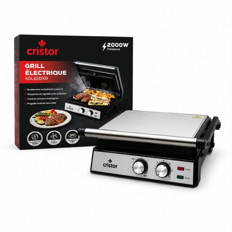 Grill Électrique Cristor KGL610XB 2000W