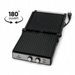 ⁦Grill Électrique Cristor KGL610XB – 2000W – Ouverture 180°⁩ - الصورة ⁦4⁩